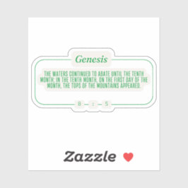 Genesis 8:5 sticker