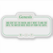 Genesis 8:7 sticker (Voorkant)