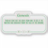 Genesis 8:8 sticker (Voorkant)