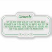 Genesis 8:9 sticker (Voorkant)