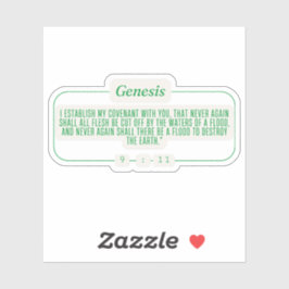 Genesis 9:11 sticker