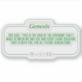 Genesis 9:12 sticker (Voorkant)