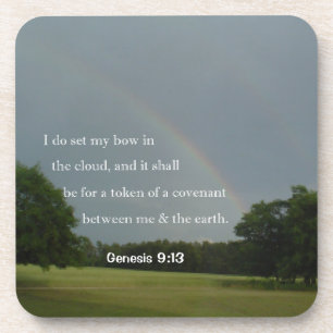 Genesis 9:13 Rainbow-Onderzetter set Onderzetter