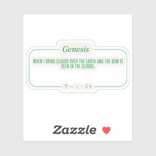 Genesis 9:14 sticker (Vel)