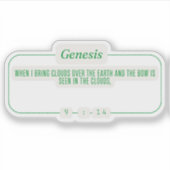 Genesis 9:14 sticker (Voorkant)