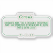 Genesis 9:16 sticker (Voorkant)
