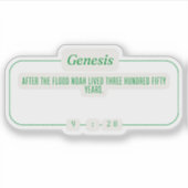 Genesis 9:28 sticker (Voorkant)