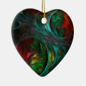 Genesis Abstracte Art Heart Ornament (Rechts)