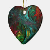 Genesis Abstracte Art Heart Ornament (Links)