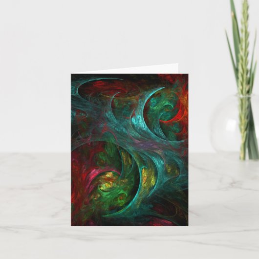 Genesis Abstracte Art Note Card Kaart (Voorkant)