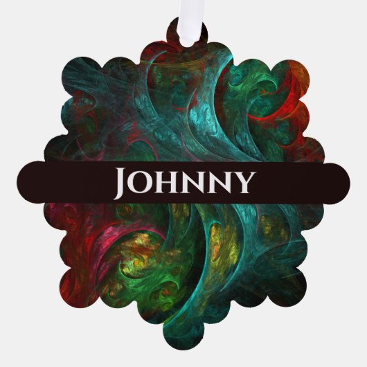 Genesis Abstracte kunst Ornament Kaart (Voorkant)