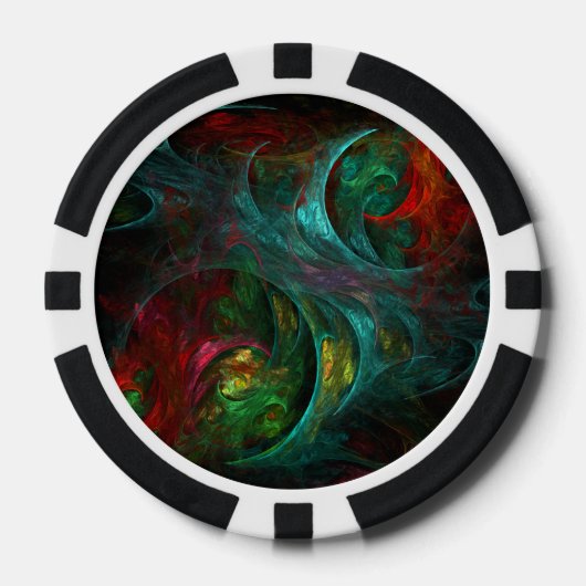 Genesis Abstracte kunst Poker Chips (Voorkant)