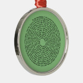 Genesis Biblical Scripting Spiral Metalen Ornament (Rechts)