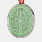 Genesis Biblical Scripting Spiral Metalen Ornament (Links)