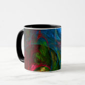 Genesis Bleu Mug café Abstrait (Devant gauche)