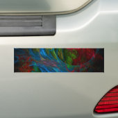 Genesis Blue Abstract Art Bumpersticker (Op auto)