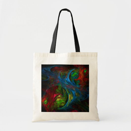 Genesis Blue Abstract Art Canvas tas (Voorkant)