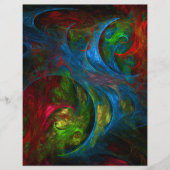 Genesis Blue Abstract Art Flyer (Voorkant)