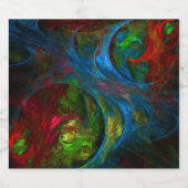 Genesis Blue Abstracte Art Bier Etiket (Enkel label)