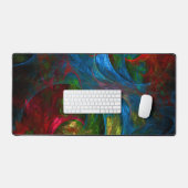 Genesis Blue Abstracte Art Bureaumat (Keyboard & Muis)