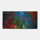 Genesis Blue Abstracte Art Bureaumat (Voorkant)