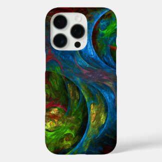 Genesis Blue Abstracte Art iPhone 16 Pro Hoesje
