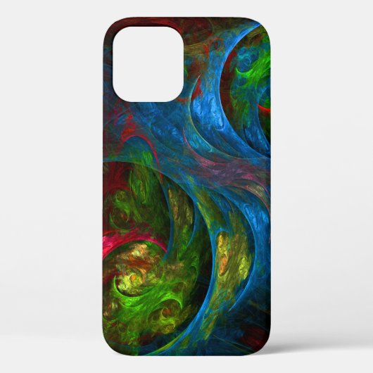 Genesis Blue Abstracte Art Case-Mate iPhone Case (Achterkant)