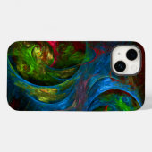 Genesis Blue Abstracte Art Case-Mate iPhone Case (Achterkant (horizontaal))