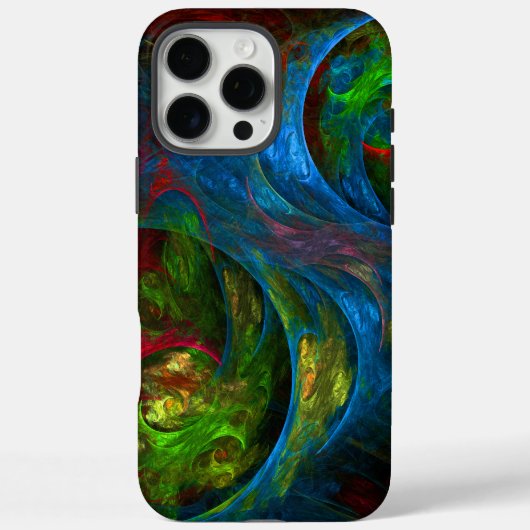 Genesis Blue Abstracte Art Case-Mate iPhone Case (Achterkant)