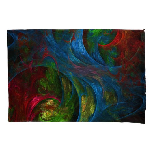 Genesis Blue Abstracte Art Kussensloop (Voorkant)