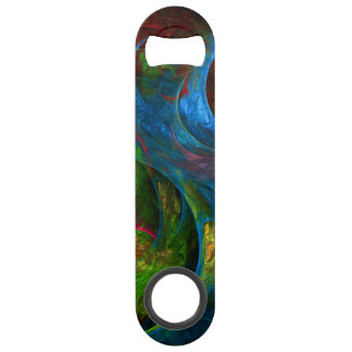 Genesis Blue Abstracte Art Speed Flessenopener