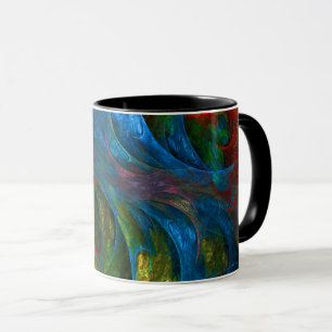 Genesis Blue Abstracte koffie Mok