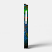 Genesis Blue Abstracte Kunst Case-Mate iPhone Case (Achterkant / Links)