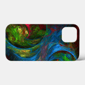 Genesis Blue Abstracte Kunst Case-Mate iPhone Case (Achterkant (horizontaal))