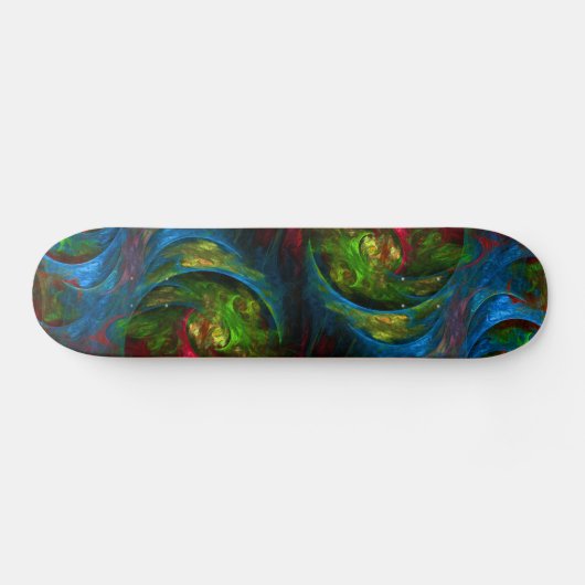 Genesis Blue Abstrait Art Skateboard (Horz)