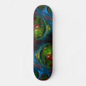 Genesis Blue Abstrait Art Skateboard (Recto)