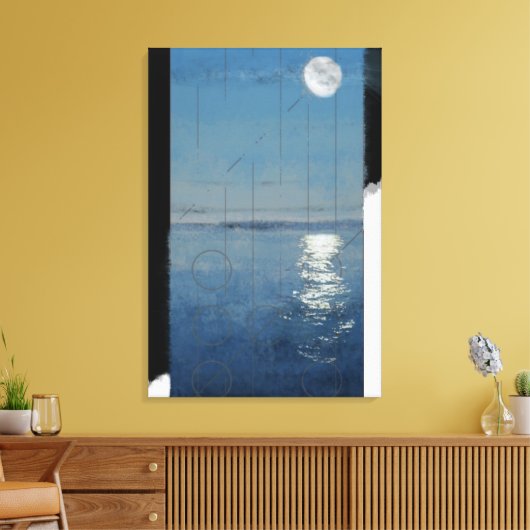 Genesis Dag 2: Digitaal schilderen in Waters 2014 Canvas Afdruk (Insitu (Woonkamer))