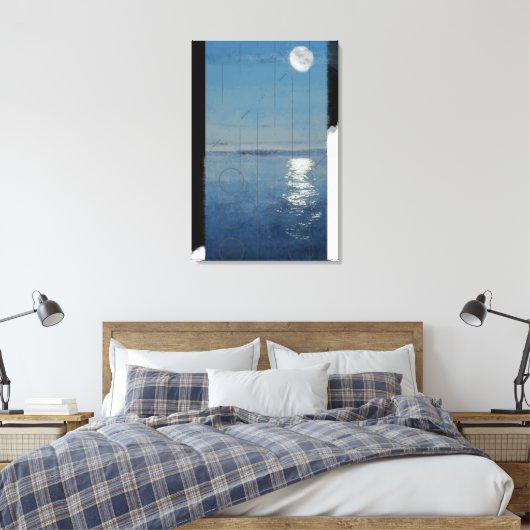 Genesis Dag 2: Digitaal schilderen in Waters 2014 Canvas Afdruk (Insitu (Slaapkamer))