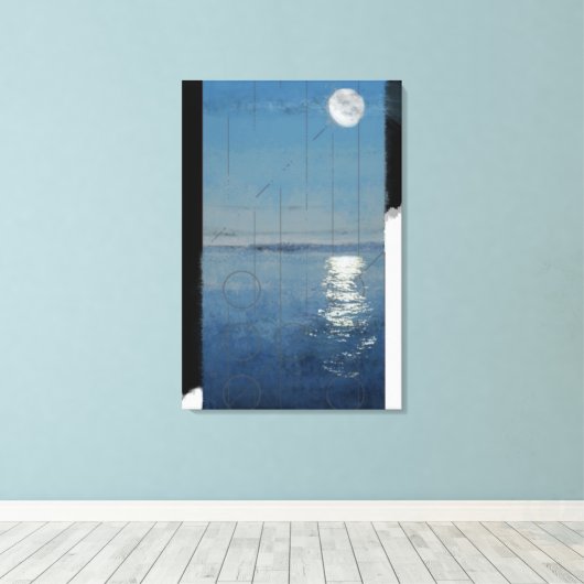 Genesis Dag 2: Digitaal schilderen in Waters 2014 Canvas Afdruk (Insitu (Houten vloer))