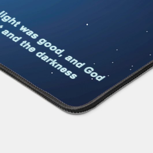 Genesis - donkerheid en licht bureaumat (Hoek)