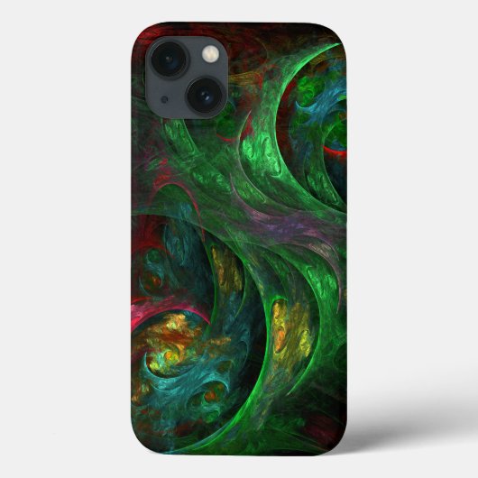 Genesis Green Abstract Art Case-Mate iPhone Case (Achterkant)