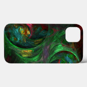 Genesis Green Abstract Art Case-Mate iPhone Case (Achterkant (horizontaal))