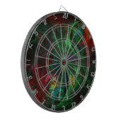 Genesis Green Abstract Art Dartbord (Voorkant Links)
