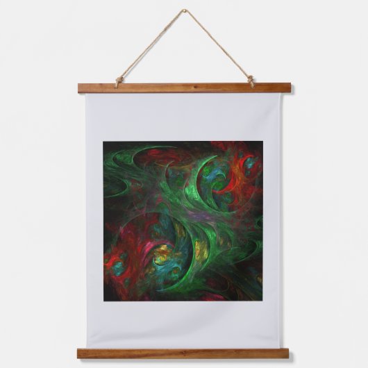 Genesis Green Abstract Art Hangend Wandkleed (Voorkant)