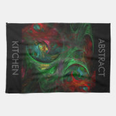 Genesis Green Abstract Art Kitchen Towel Theedoek (Horizontaal)