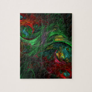 Genesis Green Abstract Art Legpuzzel