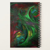 Genesis Green Abstract Art Planner (Achterkant)