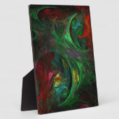 Genesis Green Abstract Art Plaque Fotoplaat (Zijkant)