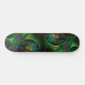 Genesis Green Abstract Art skateboard (Horz)