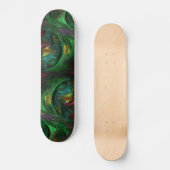 Genesis Green Abstract Art skateboard (Recto)